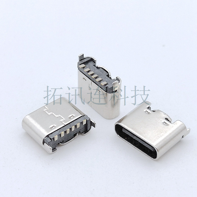 USB TYPE-C 6P׳ĸ ʽH6.8MM TWSר